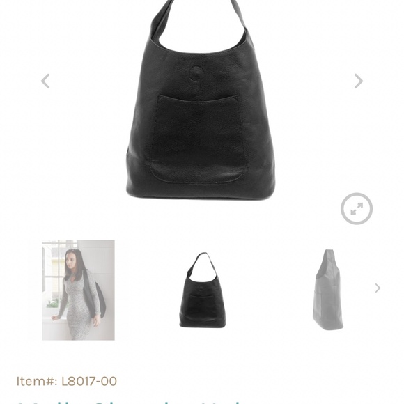 NWT Joy Susan Molly Slouchy Hobo Handbag in Black